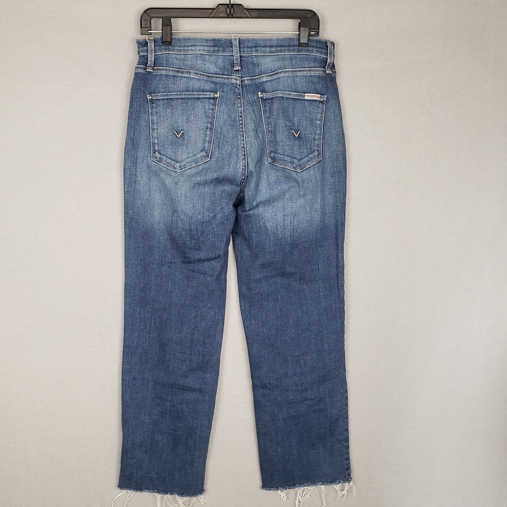 Hudson Size 29 Noa High Rise Straight Leg Ankle Jeans Casual Raw Hem Everyday - Picture 2 of 11